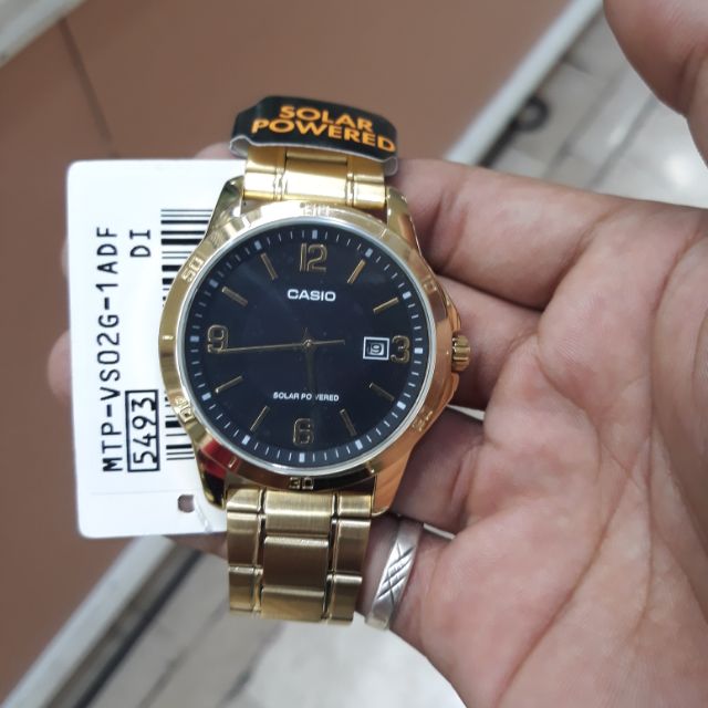 Casio MTP-VS002G-1A Solar Powered | Shopee Philippines