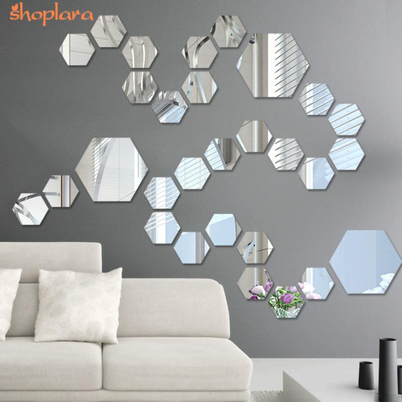Acrylic Mirror Stereo Wall Stickers Living Room Porch Decorative Ee Philippines - Wall Mirrors For Living Room Philippines