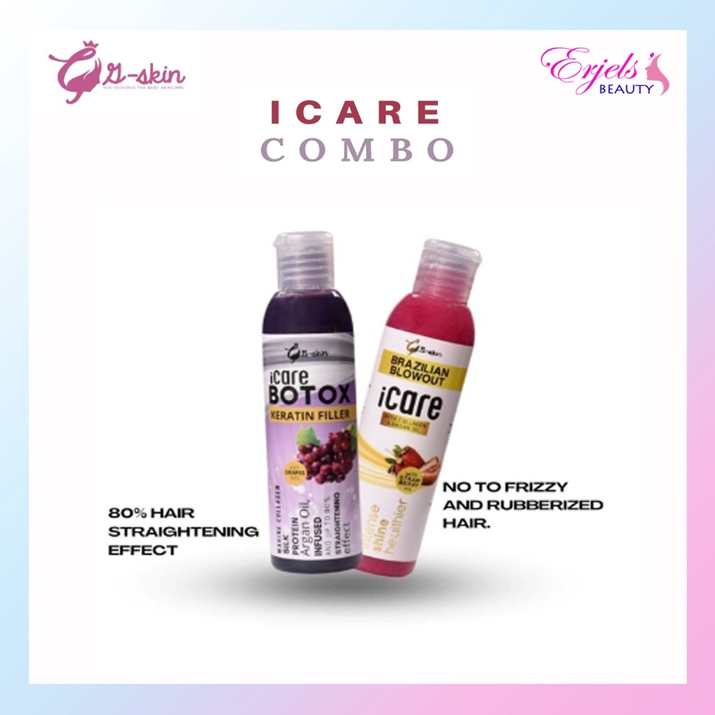 iCARE COMBO Brazillian Blowout | Botox Keratin Filler by GSKIN | Shopee ...