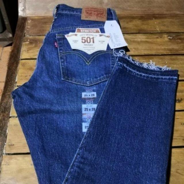levi's 501 skinny stretch jeans