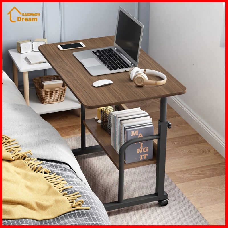 Computer Table Adjustable Laptop, Small Movable Computer Desk