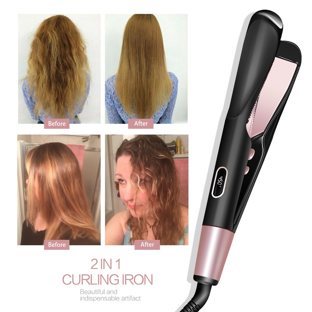 curl and straight
