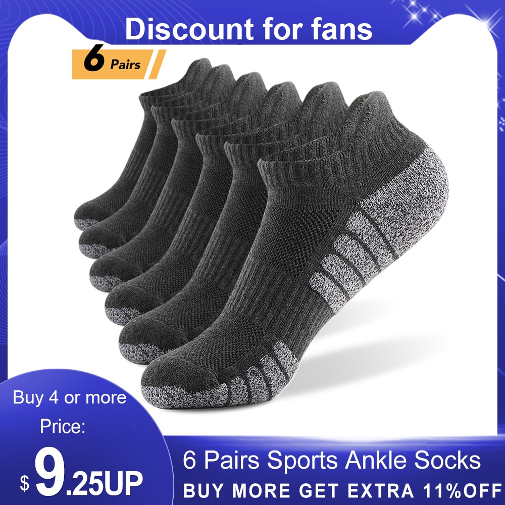 6 12 Pairs Sports Ankle Socks Athletic Low Cut Socks Thick Knit Autumn Winter Socks Outdoor Fitness Shopee Philippines