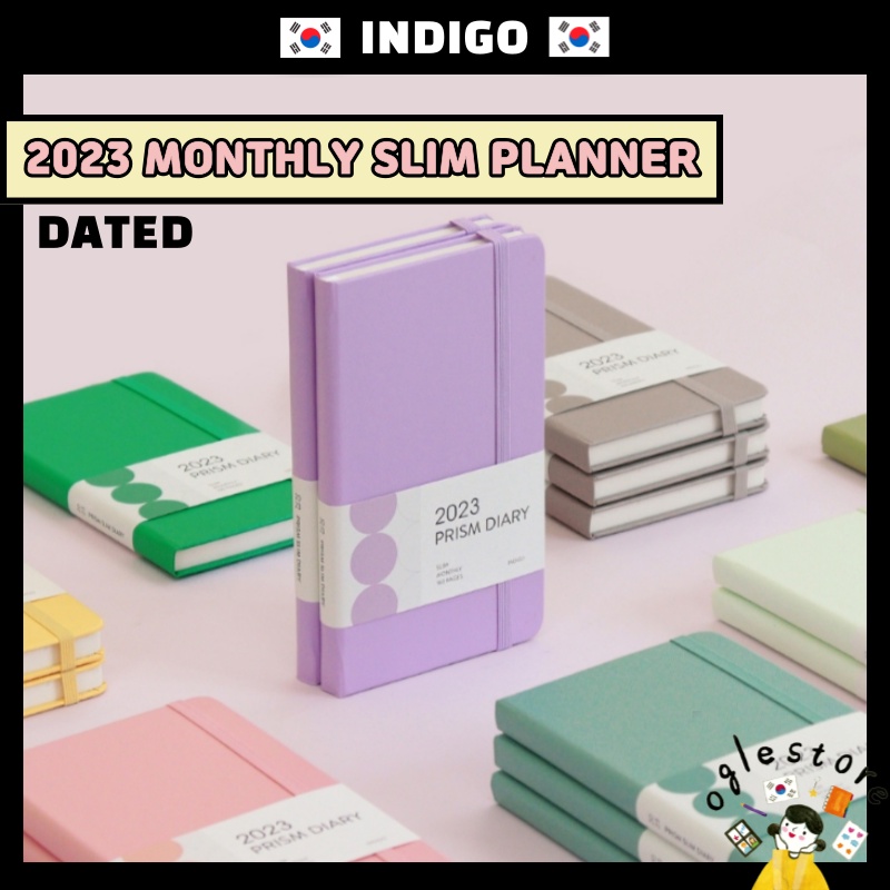 2023 Korean Planner Slim Size Top Quality Monthly Planner Dated Journal