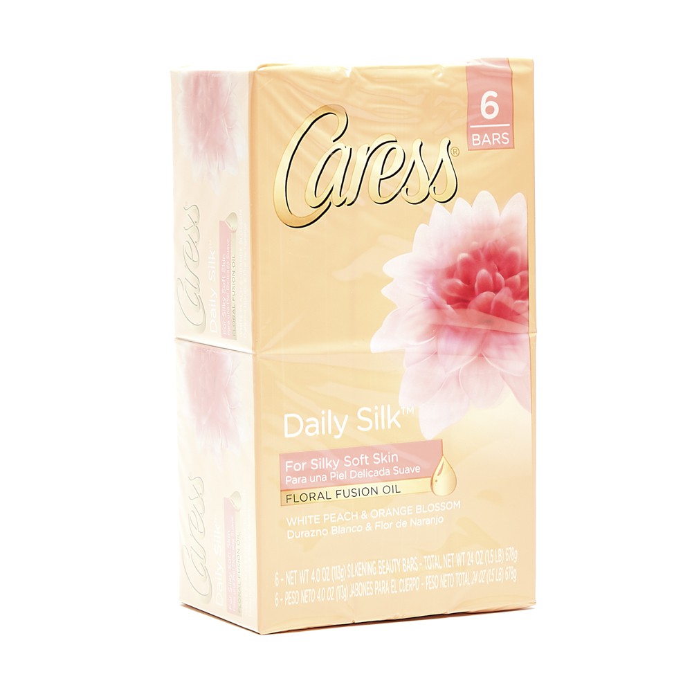 Caress Daily Silk Floral Fusion Oil Bar Soap 6 X 4 Oz Shopee Philippines