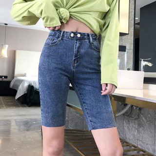 bike shorts jeans