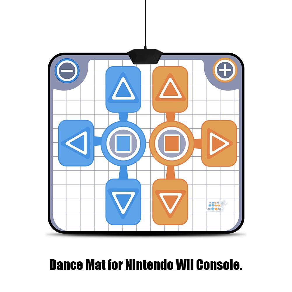 Double Person Dancing Pad Mat For Nintendo Wii Console Game