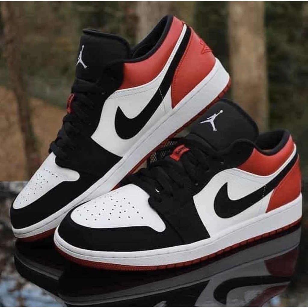 Air Jordan 1 Low Black Toe Sneakers For Men And Women Kids With Box And Paperbag Cod Shopee Philippines