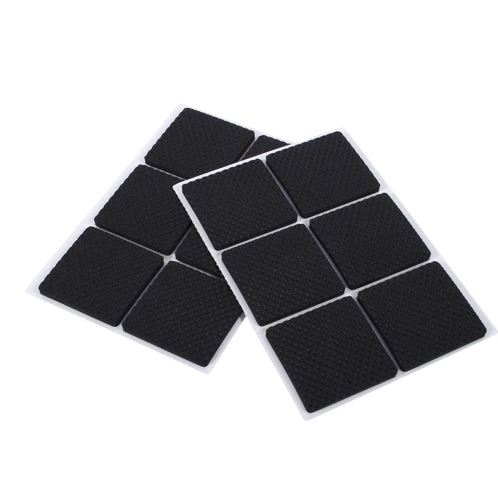 12pcs Black Non Slip Self Adhesive Chair Rubber Feet Pads Shopee