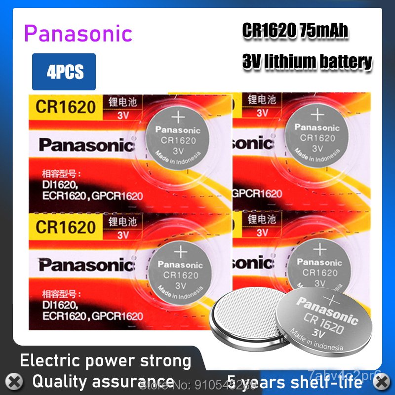 4pcs Panasonic Original Cr1620 Dl1620 Ecr1620 Cr 1620 3v Lithium