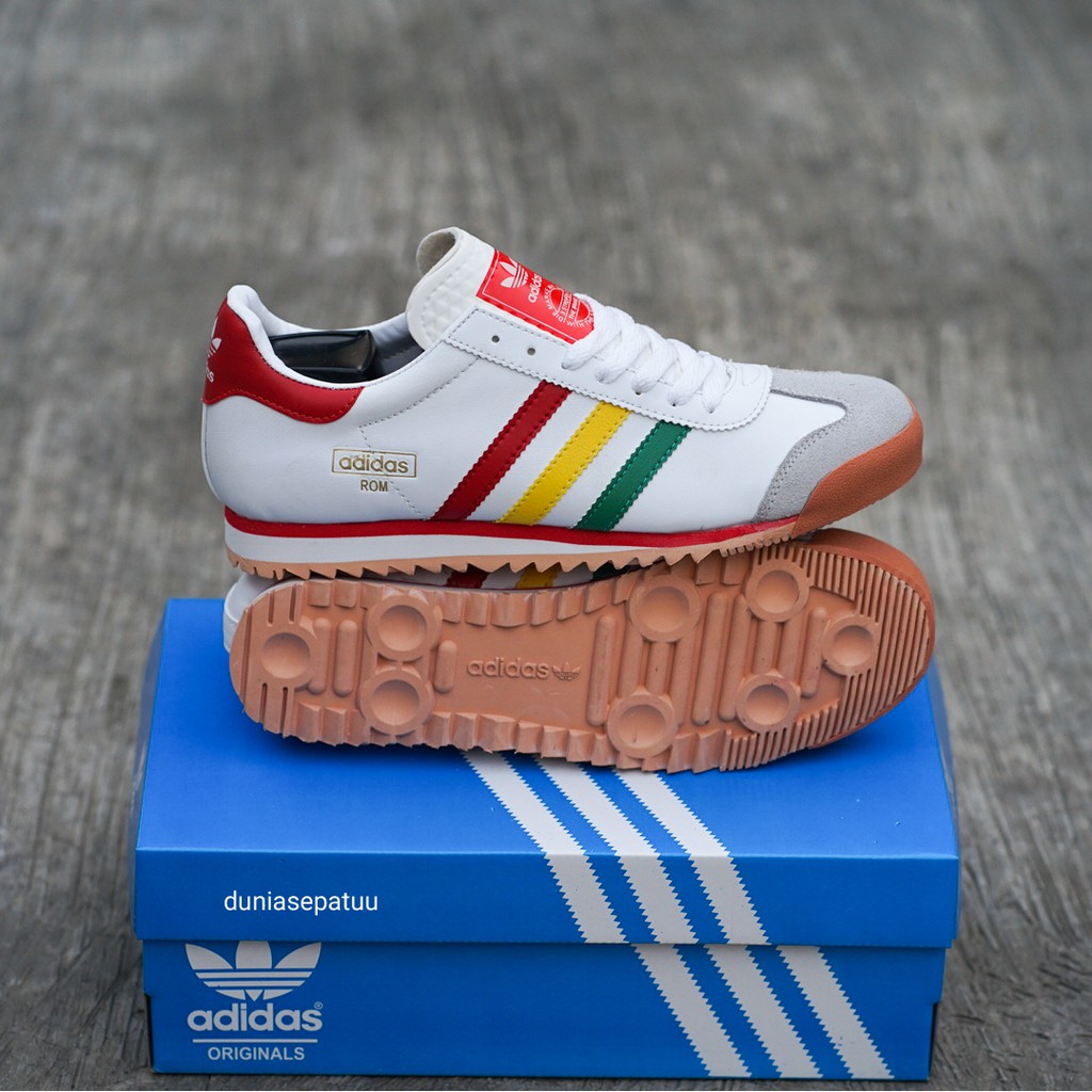 adidas rom white red