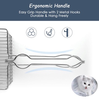 Pet Sand Poop Scooper Cat Litter Cleaning Tool Stainless Cat Litter Scoop Shovel Pet Poop Clean #3