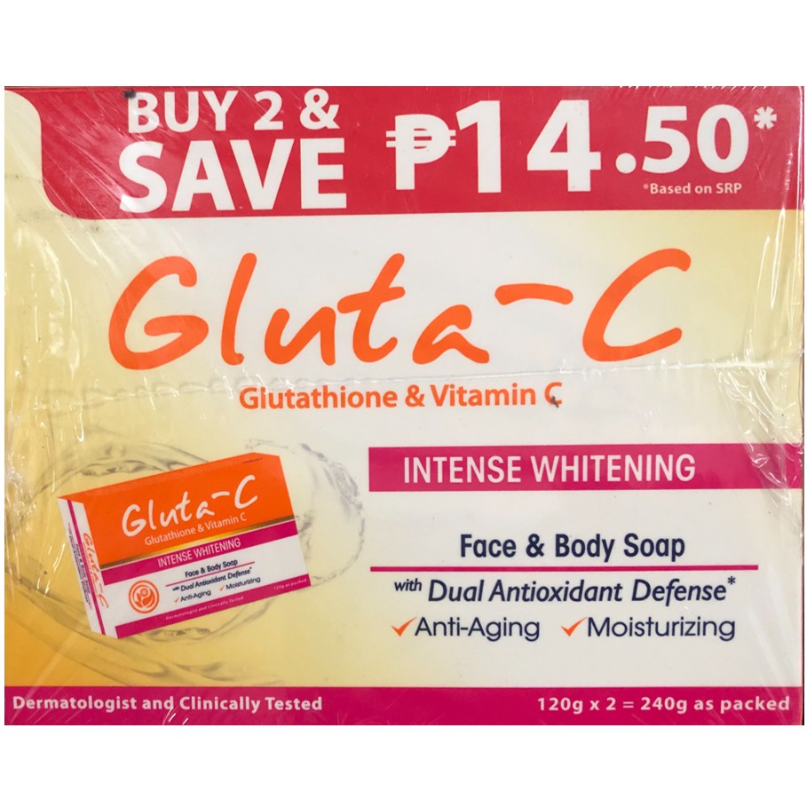 Gluta C Duo Pack Soap 2x 120g | Shopee Philippines