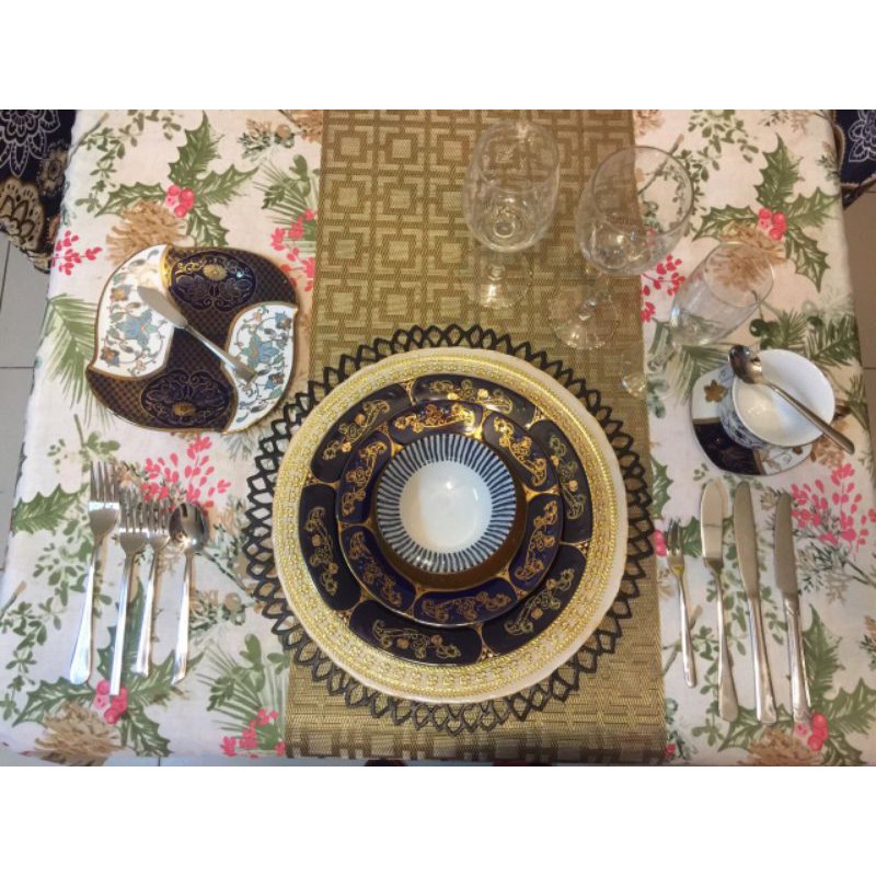RUSSIAN TABLE SET (BLUE THEME) Shopee Philippines
