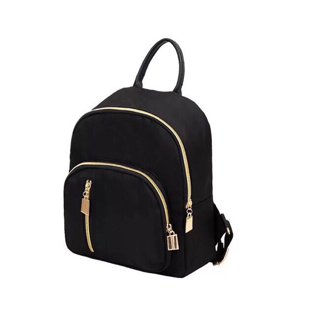 korean black backpack