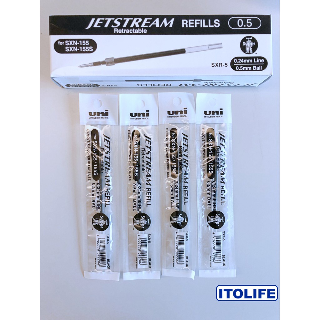Uni Jetstream Ballpoint Pen Refill 0.5mm SXR5 1pc Shopee Philippines