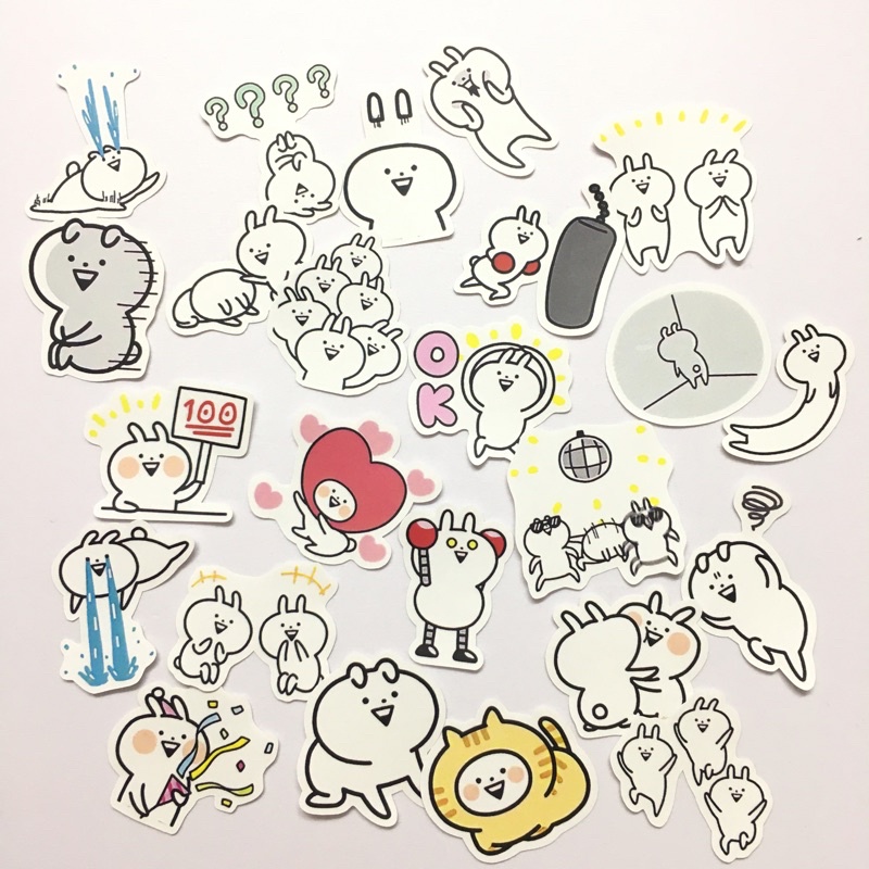 Sticker Usagyuuun Decorative planner, scrapbook,... Small size 3-5cm ...