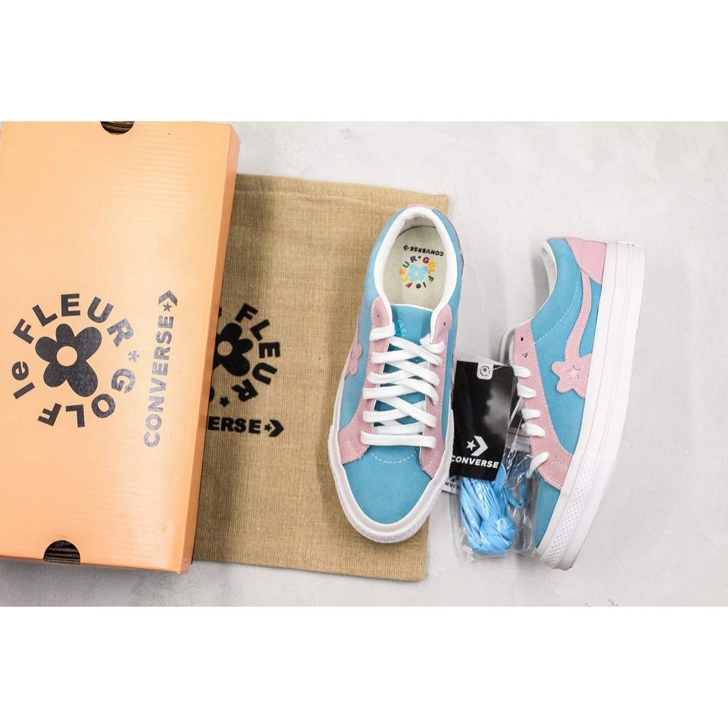 converse golf le fleur blue pink