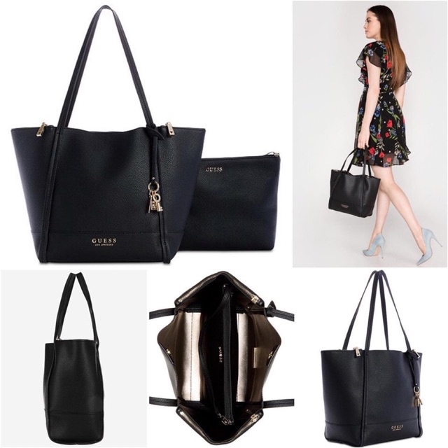 black tote bag guess