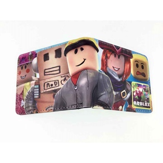 R ROBLOX Short Wallet PU Material Half Fold Leather Card Holder Coin Purse Game Merchandise #9