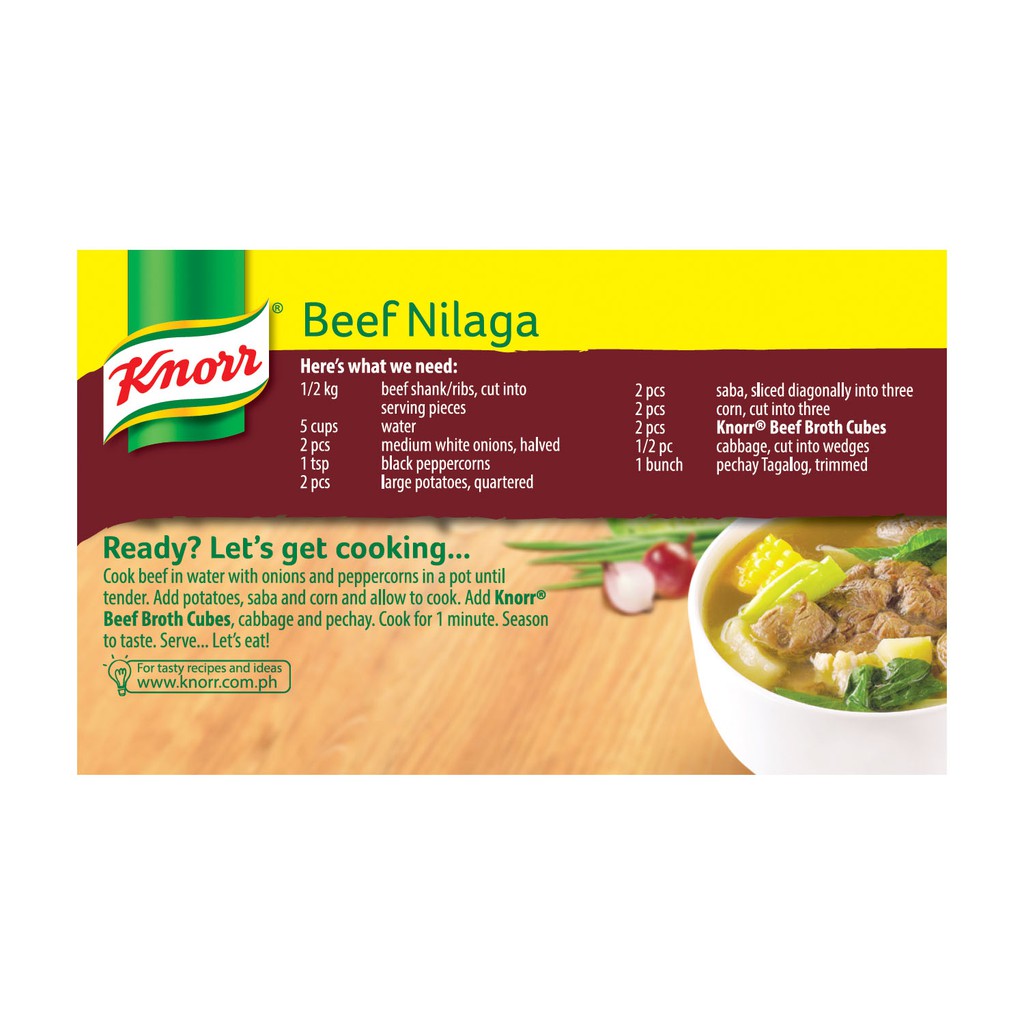 Knorr Cubes Pantry Beef 60g Shopee Philippines