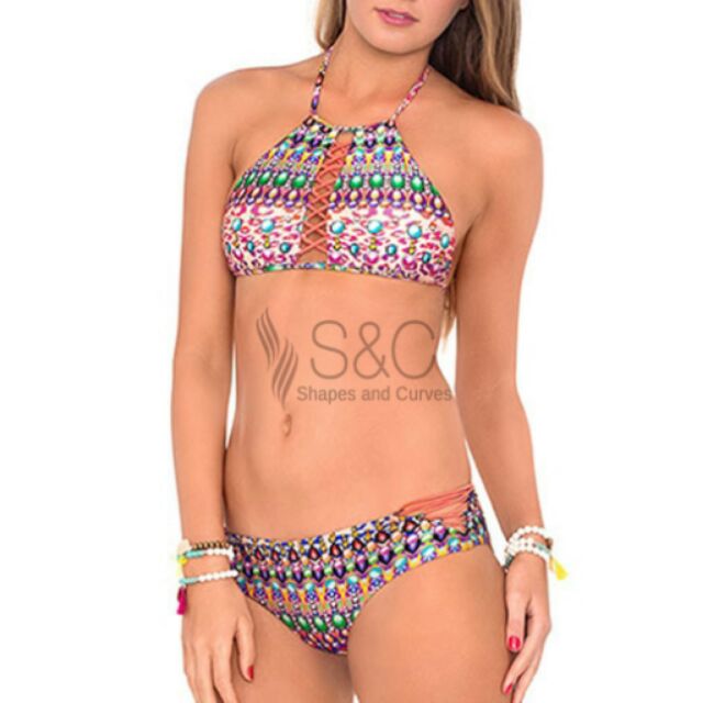 halter bikini swimsuit