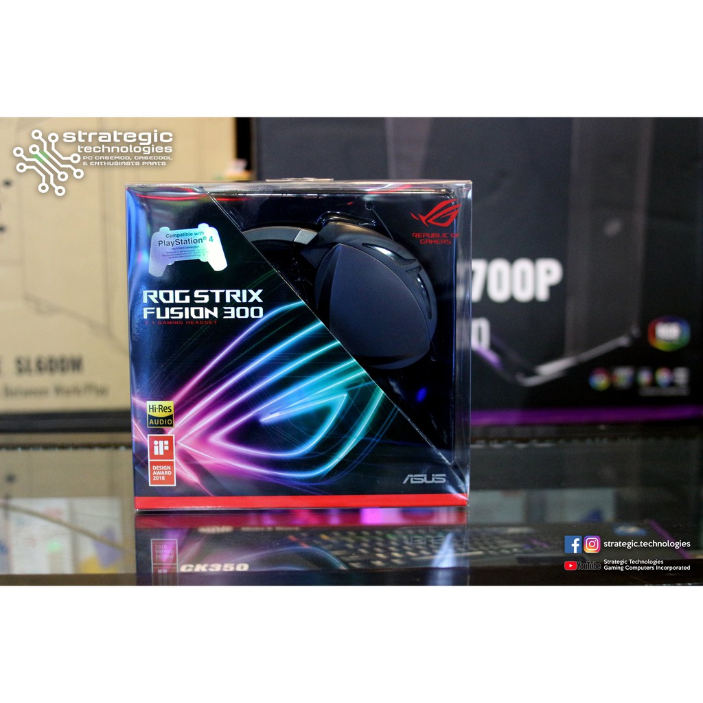 Asus Rog Strix Fusion 300 Gaming Headset Shopee Philippines