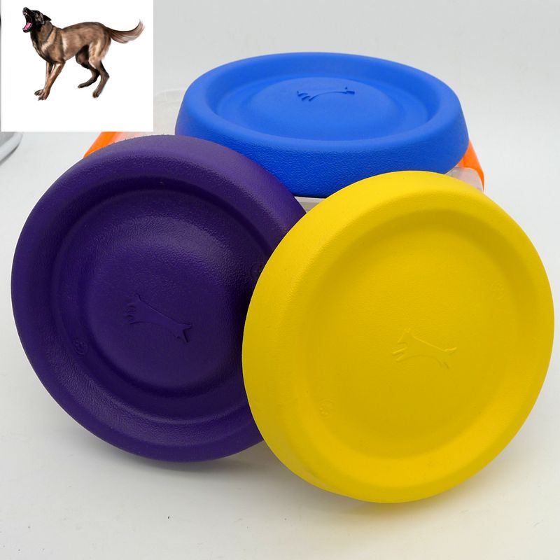 XH Star Dog Frisbee Pet Toy Golden Retriever Horse Glue Bite-Resistant Border Collie Medium Large Dog Golden Retriever D #9