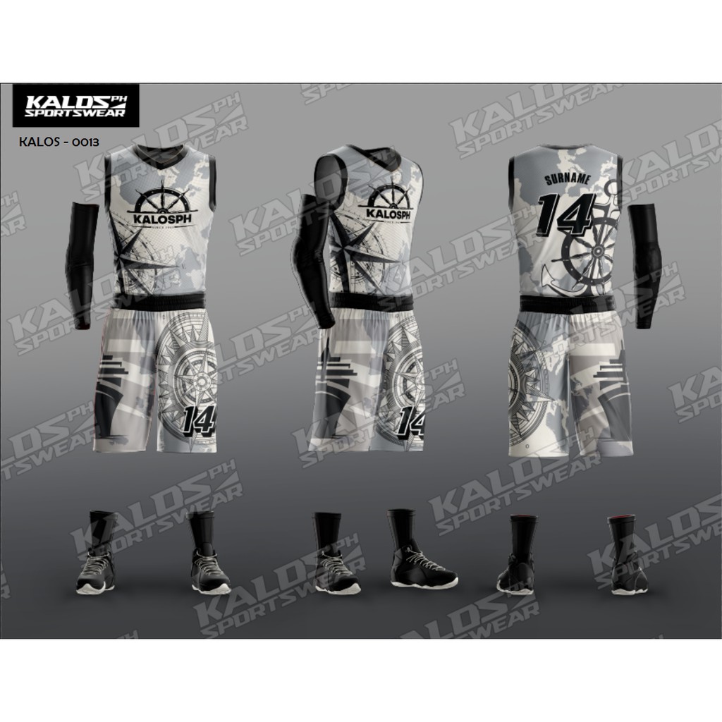 0013 Seafarer Marine Seaman Design Basketball Jersey Set Sando And