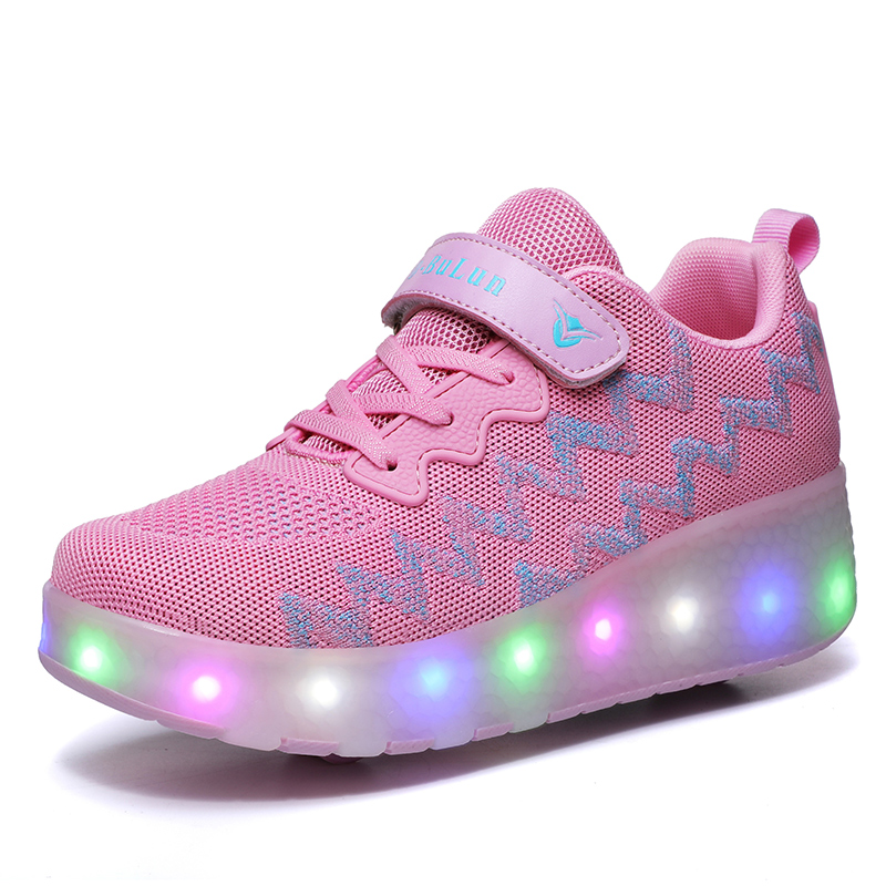 pink led shoes