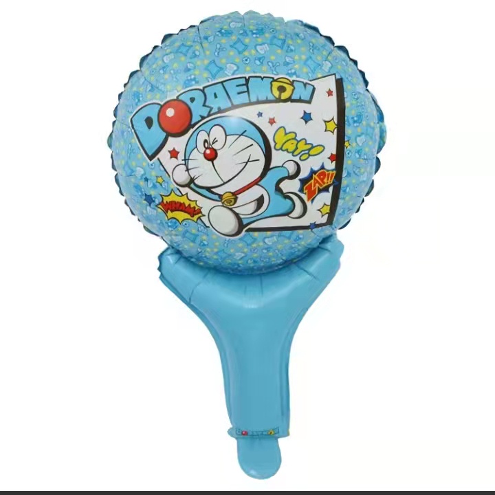 14 inches INS Doraemon Doraemon running Hold stick birthday part ...