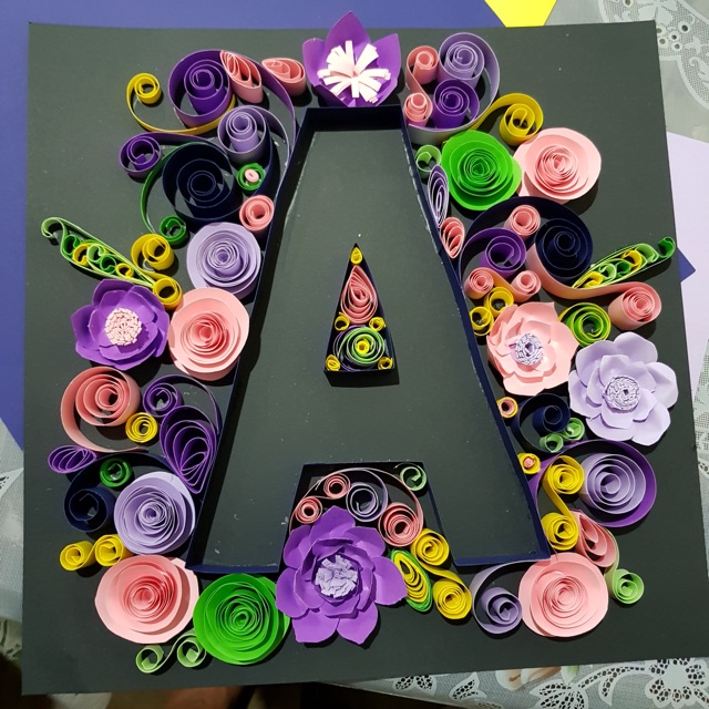 quilling letters of alphabet