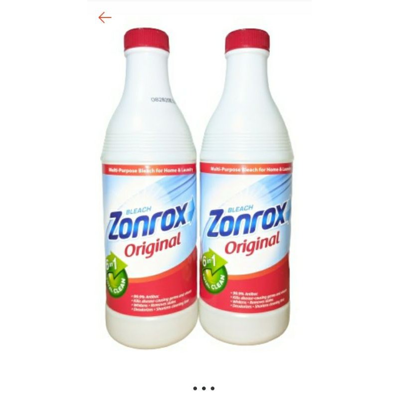 Zonrox Bleach Original 500ml X 2 Shopee Philippines