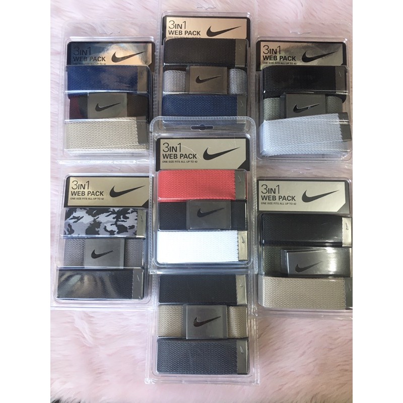 NIKE GOLD 3in1 WEB PACK BELT - USA BOUGHT | Shopee Philippines