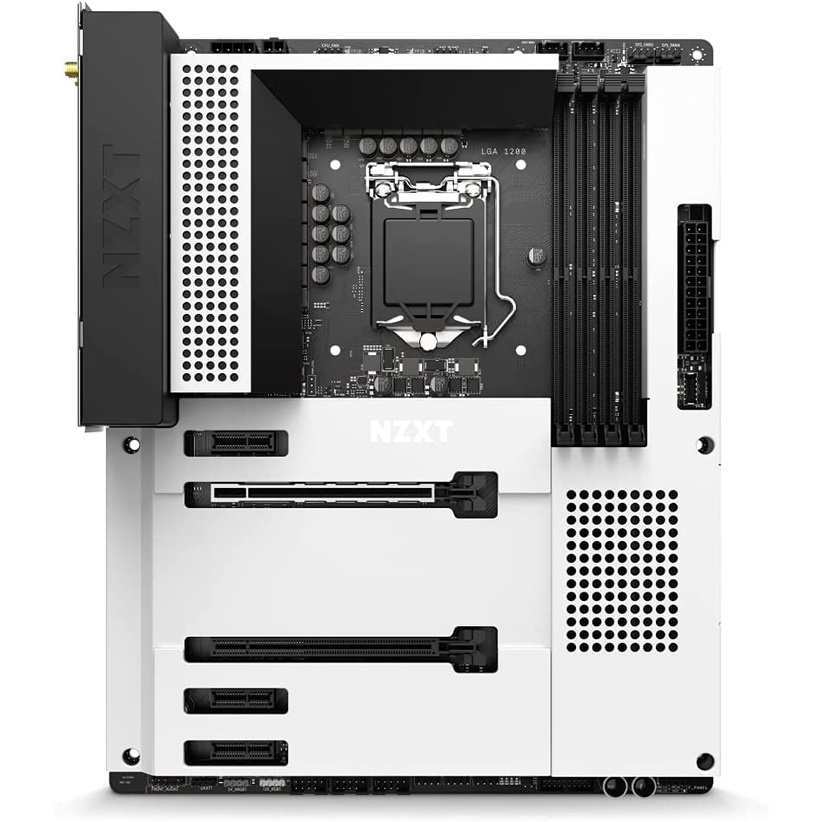 NZXT N7 Z590 Intel White Gaming Motherboard With WiFi And Cam Features