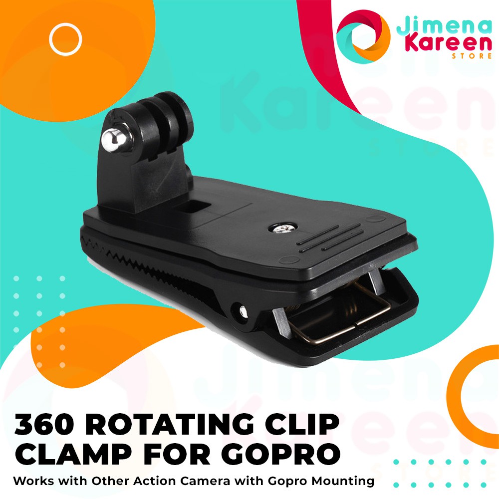 Quick Release Clip Clamp 360 Degree Rotating Mount for GOPro SJCAM