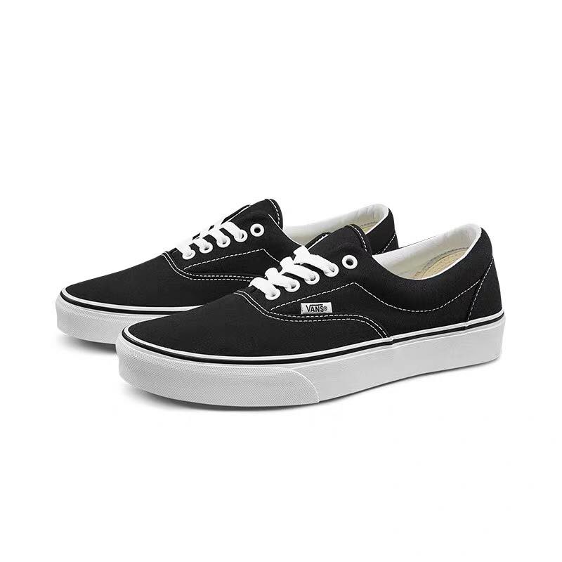 vans black low cut