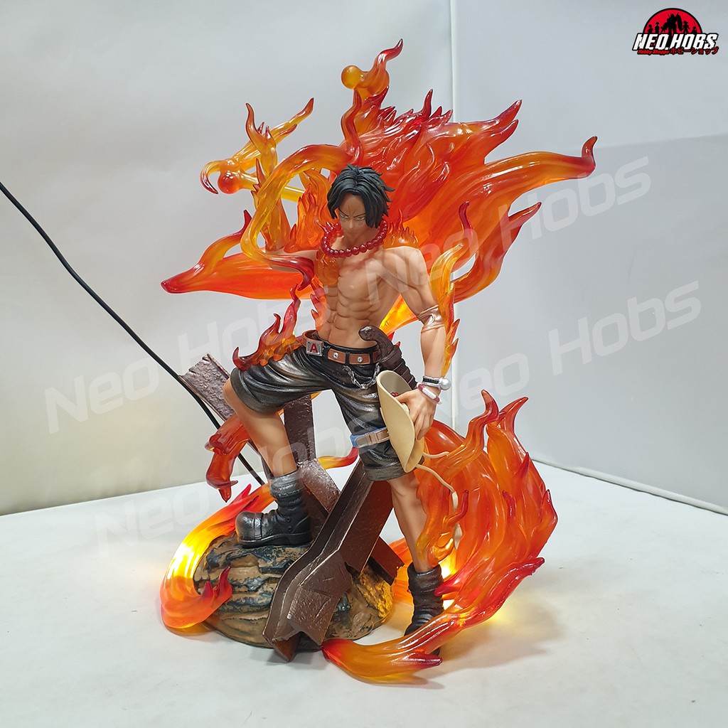 GK SWS BL One Piece Porgas Ace PVC Statue w/ LED | Shopee Philippines