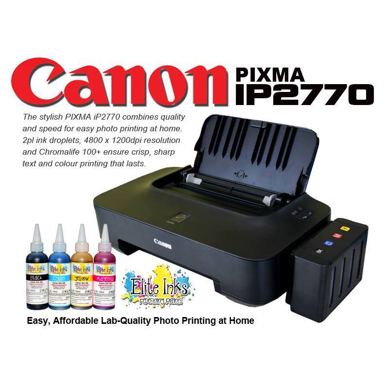 Canon Pixma Ip2770772 With Ciss And Premium Dye Inks Shopee Philippines 2253