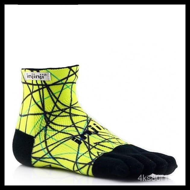 TERBARUU!! INJINJI SPECTRUM LIMEBLACK MIni CREW- SIZE S - kaos kaki anti blister PROMO FQJF #6
