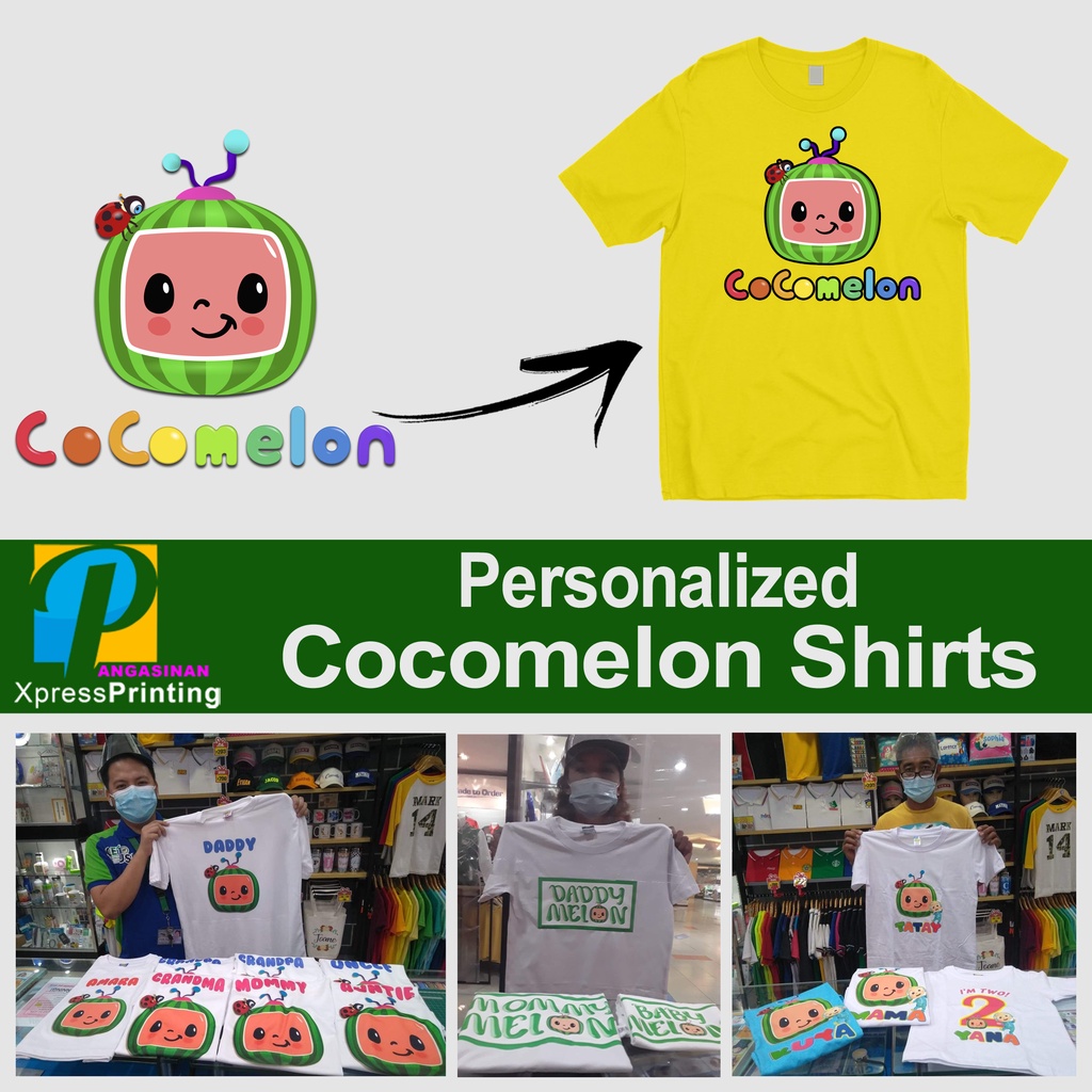 Personalized Cocomelon Shirts Round Neck | Shopee Philippines