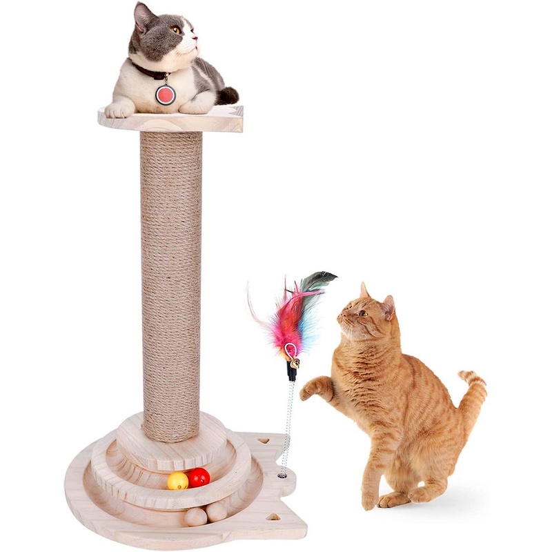 Cat Claw Post Double Layers Cat Scratcher Board Pet Toys Cat Toys Natural Sisal Material #1