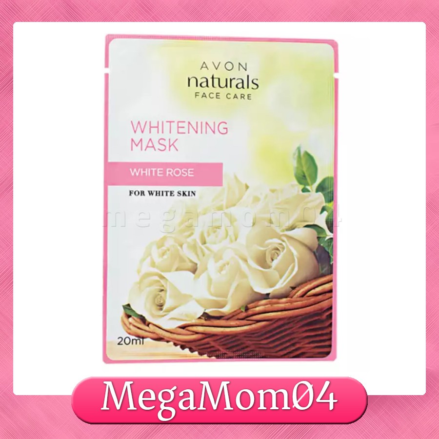 Download Avon Naturals Whitening Face Mask White Rose Shopee Philippines PSD Mockup Templates