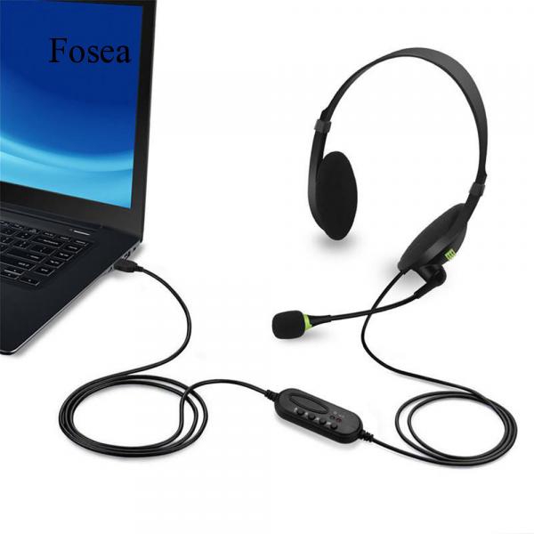 computer headset with mute button