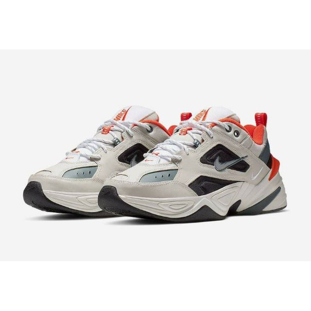 nike m2k tekno grey orange