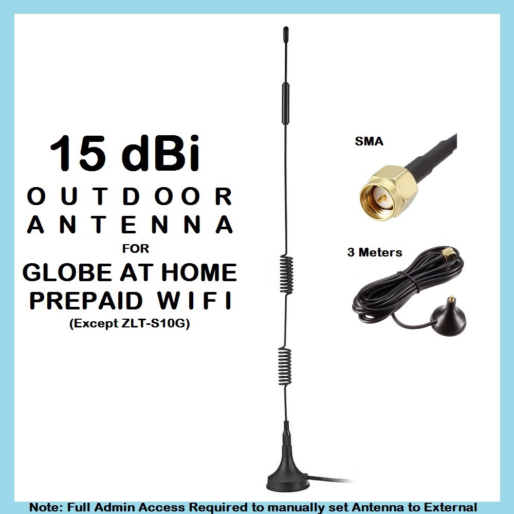 15dBi Outdoor Antenna for Globe at Home Prepaid Wifi Modem SMA Type 3