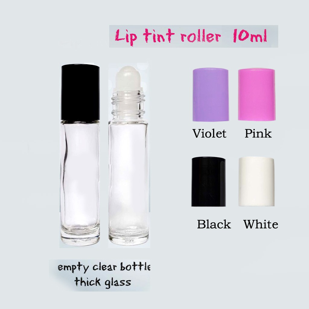 Download 100pcs 10ml Roller Clear Glass Bottle For Lip Tint Empty Wholesale Shopee Philippines PSD Mockup Templates