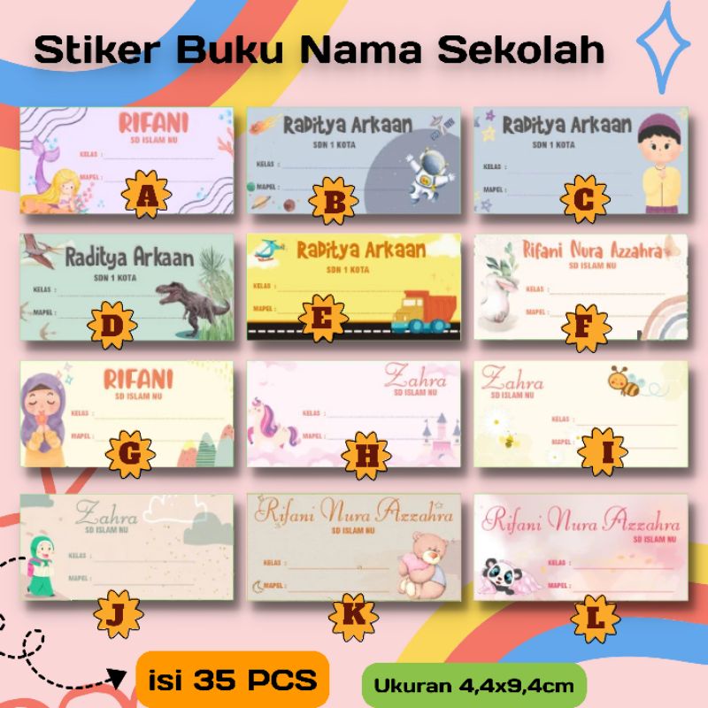 Maple Bookmark Kids Name Stickers School Supplies Lovely Shopee Philippines