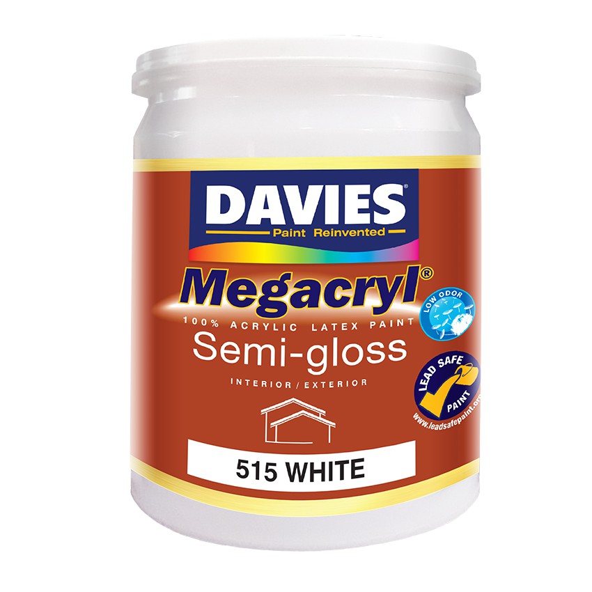 DAVIES MEGACRYL SEMI GLOSS LATEX (DV515) 1L Shopee Philippines