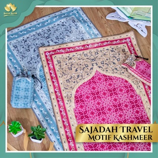 Premium Polyester Cashmere Motif Travel Prayer Rug Free Pouch, 100x50 cm | Wedding Souvenirs, Souvenirs Of Hajj, Umrah And Tahlilan | A Traveling Afternoon #9
